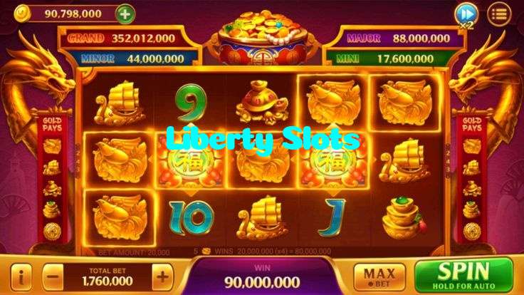 Liberty Slots casino presented on mobile device in Pakistan with slots and live games